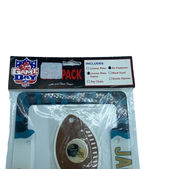 Jacksonville Jaguars NFL License Plate Frame Football Wall Decor Air Freshener - Picture 3 of 8